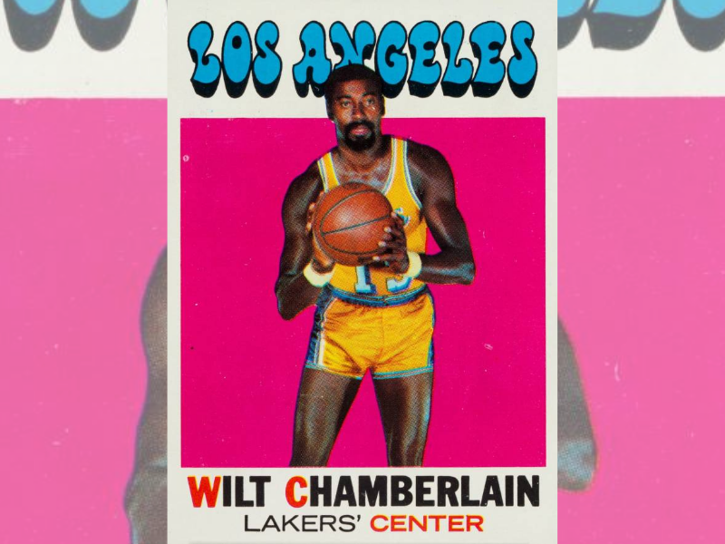 1971-72 Topps Wilt Chamberlain basketball cards