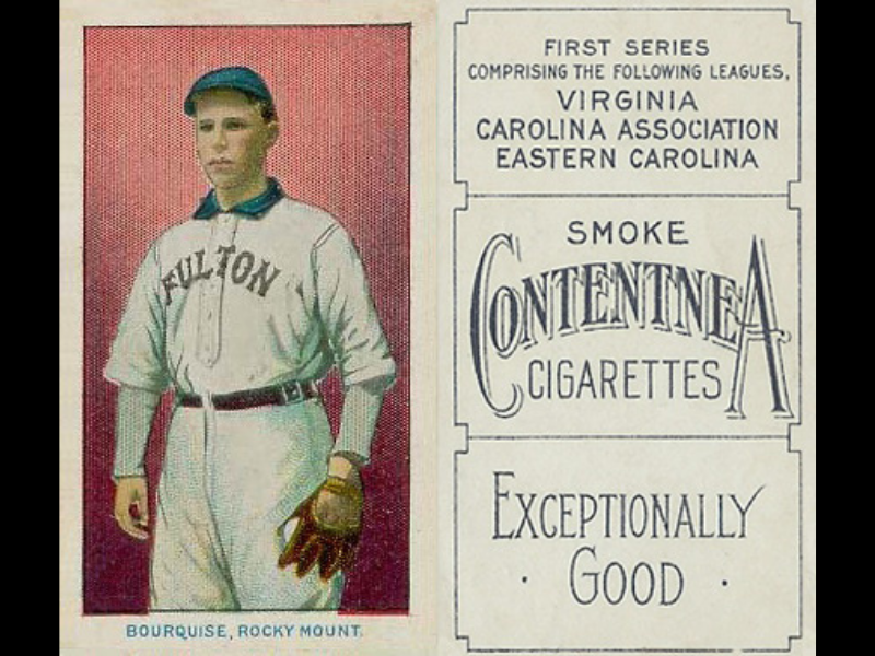 Bourquise Rocky Mount Vintage Baseball Card